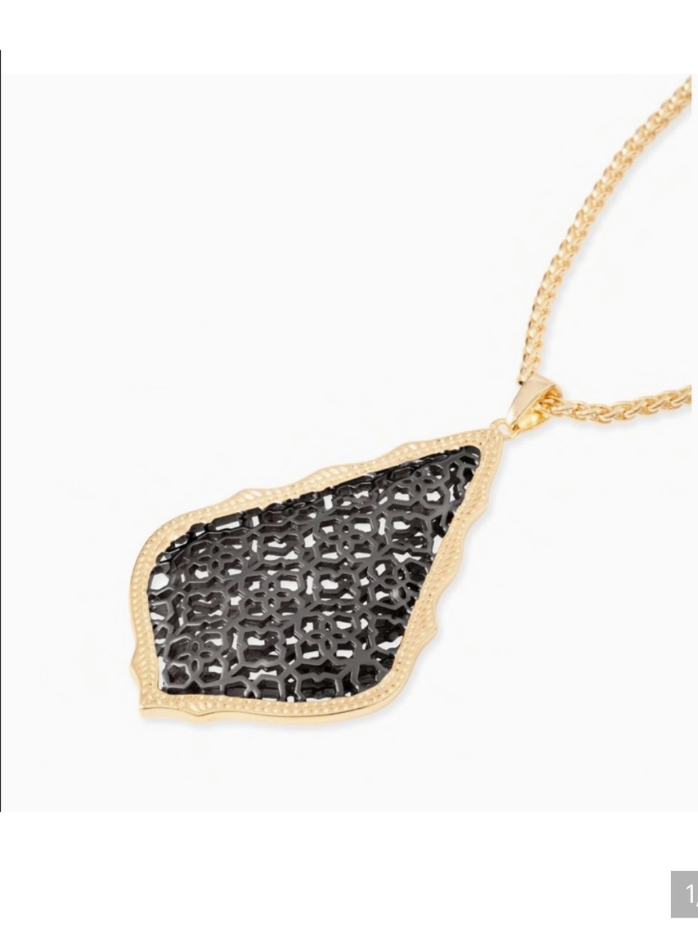 Kendra Scott Aiden Gold Long Pendant Necklace